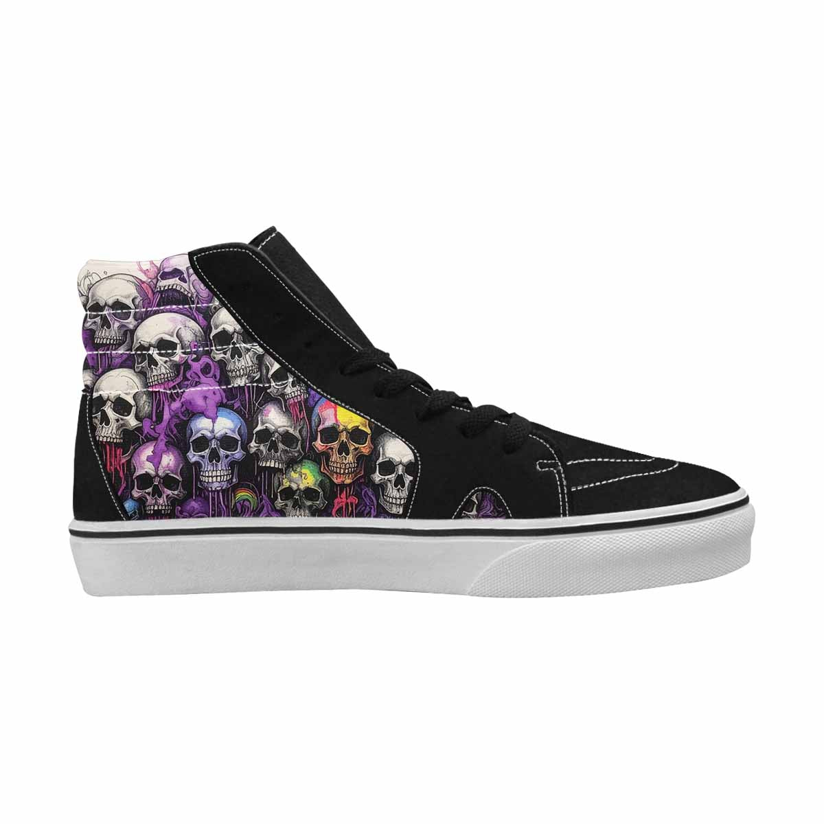 MEN'S Rainbow From Skull S High Top Canvas Dreamcore Custom Shoes