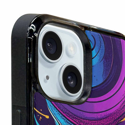 iPhone 15 Plus Case — 1970s Disco Cartoon Art Pattern, Custom Phone Case