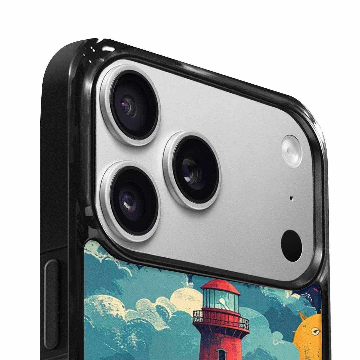 iPhone 17 Pro Max Case — Vintage Monsters Lighthouse Retro Vintage, Custom Designed Case Cover