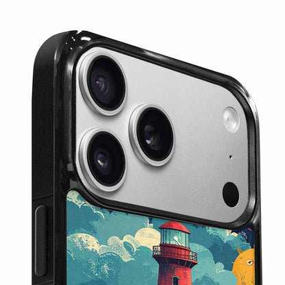 iPhone 17 Pro Max Case — Vintage Monsters Lighthouse Retro Vintage, Custom Designed Case Cover
