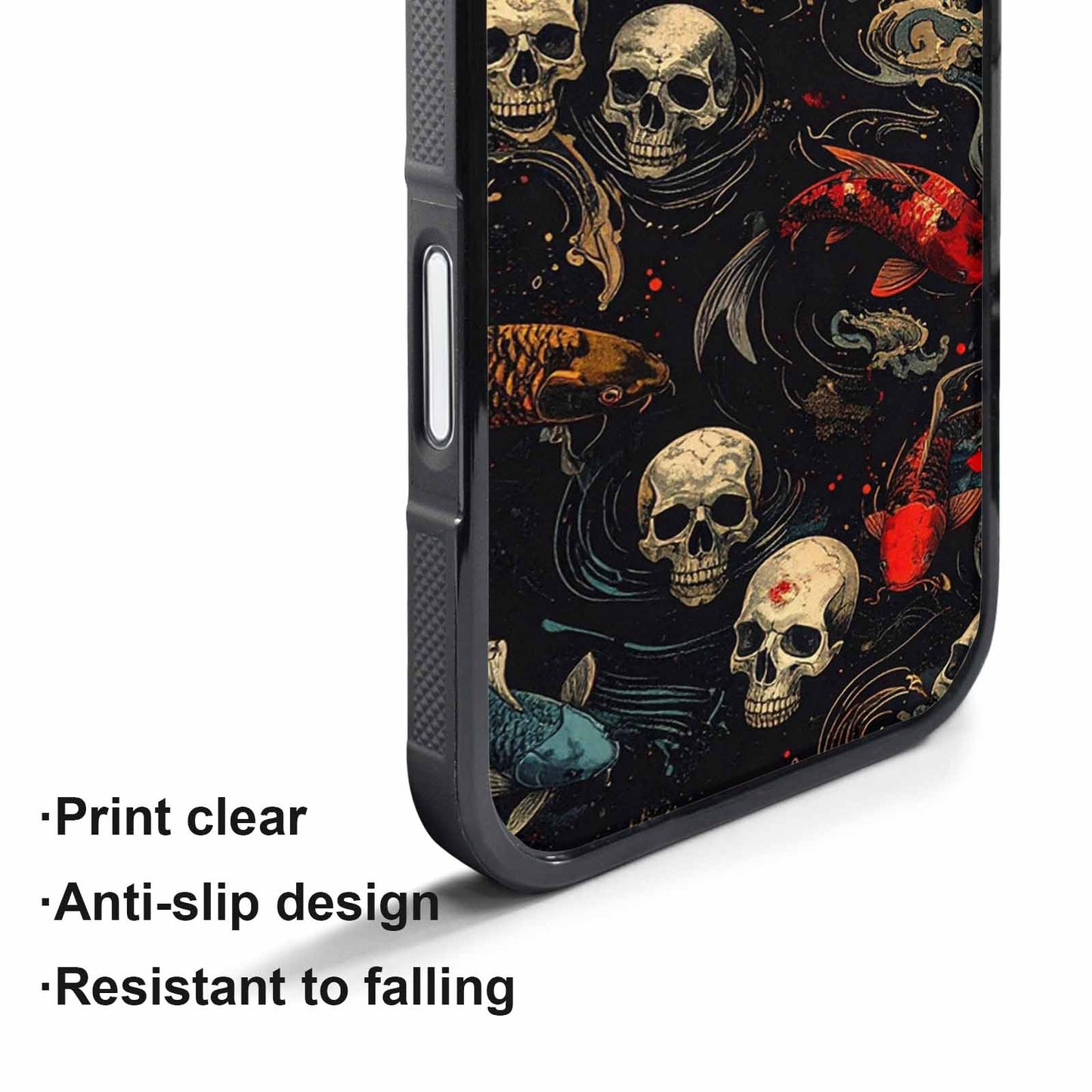 iPhone 17 Pro Case — Skull Dark Art Gothic Print Gothic, Custom Made Phone Cover
