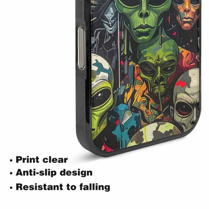 iPhone 16 Pro Max Case — Aliens Camo Aliens Pattern Hundreds Of, Customized Protective Case