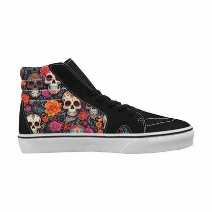 WOMEN'S Skull High Top Canvas Y2K Custom Sneakers