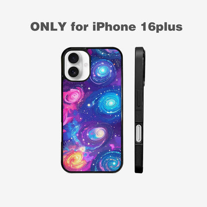 iPhone 16 Plus Case — Lotus Galaxy Art Seamless Pattern Vibrant, Original Design Phone Case