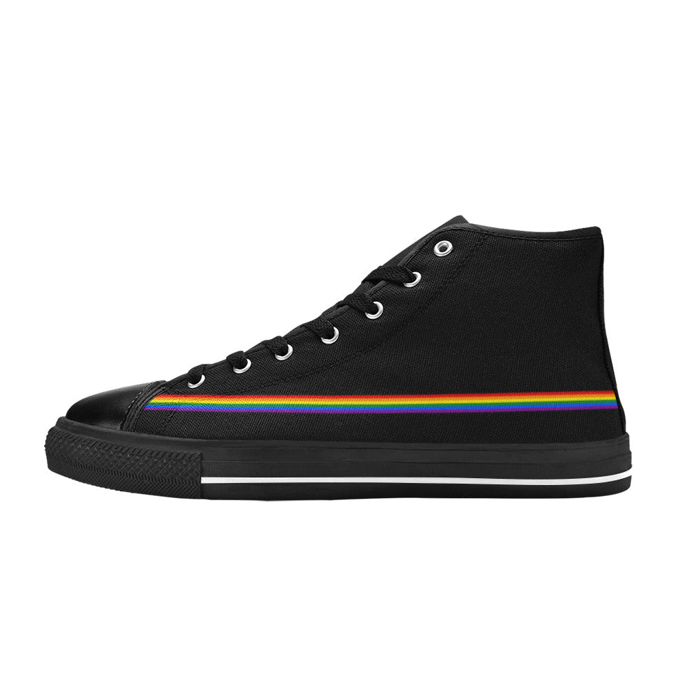 MEN'S Flag 3 Pride LGBT High Top Canvas Shoes