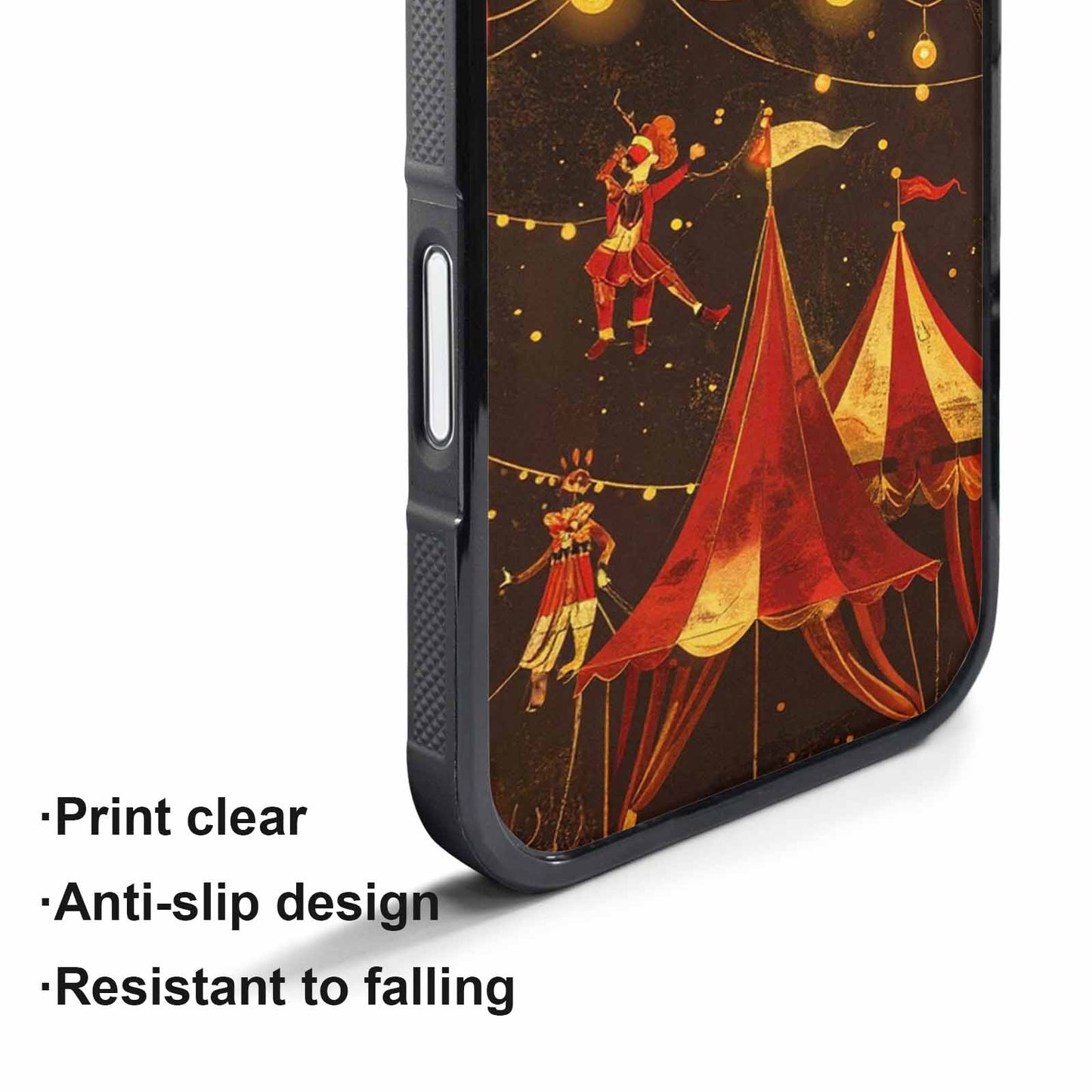 iPhone 17 Pro Case — Vintage Circus Art Pattern Retro Vintage, Custom Phone Case