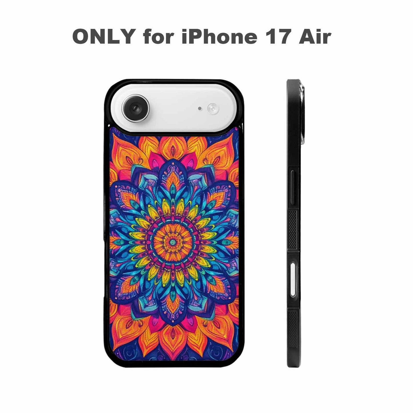 iPhone 17 Air Case — Tie Dye Mandala Art Seamless Tie, Custom Phone Case