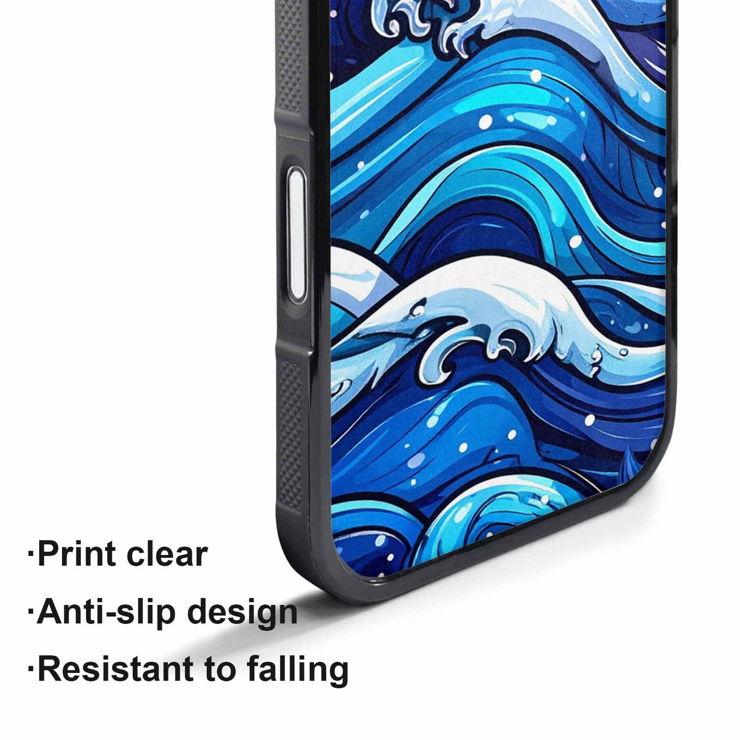 iPhone 17 Air Case — Glossy Winter Wave Seamless Cartoon Cute, Personalized Phone Case