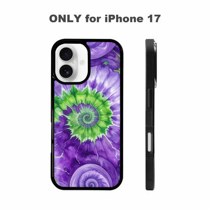 iPhone 17 Case — Tie Dye Purple Green Tie Dye, Original Design Phone Case