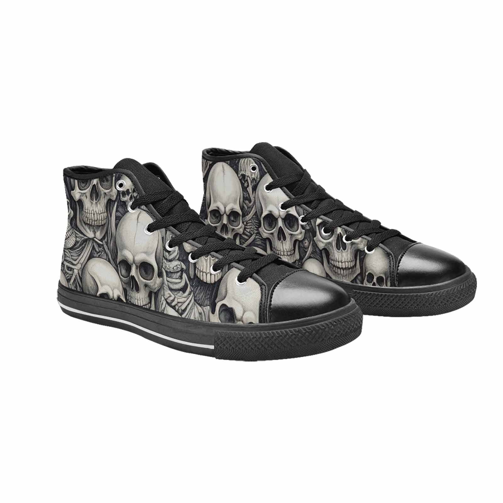 MEN'S Skulls - Classic High Top Canvas Wallpaper Art Custom Sneakers