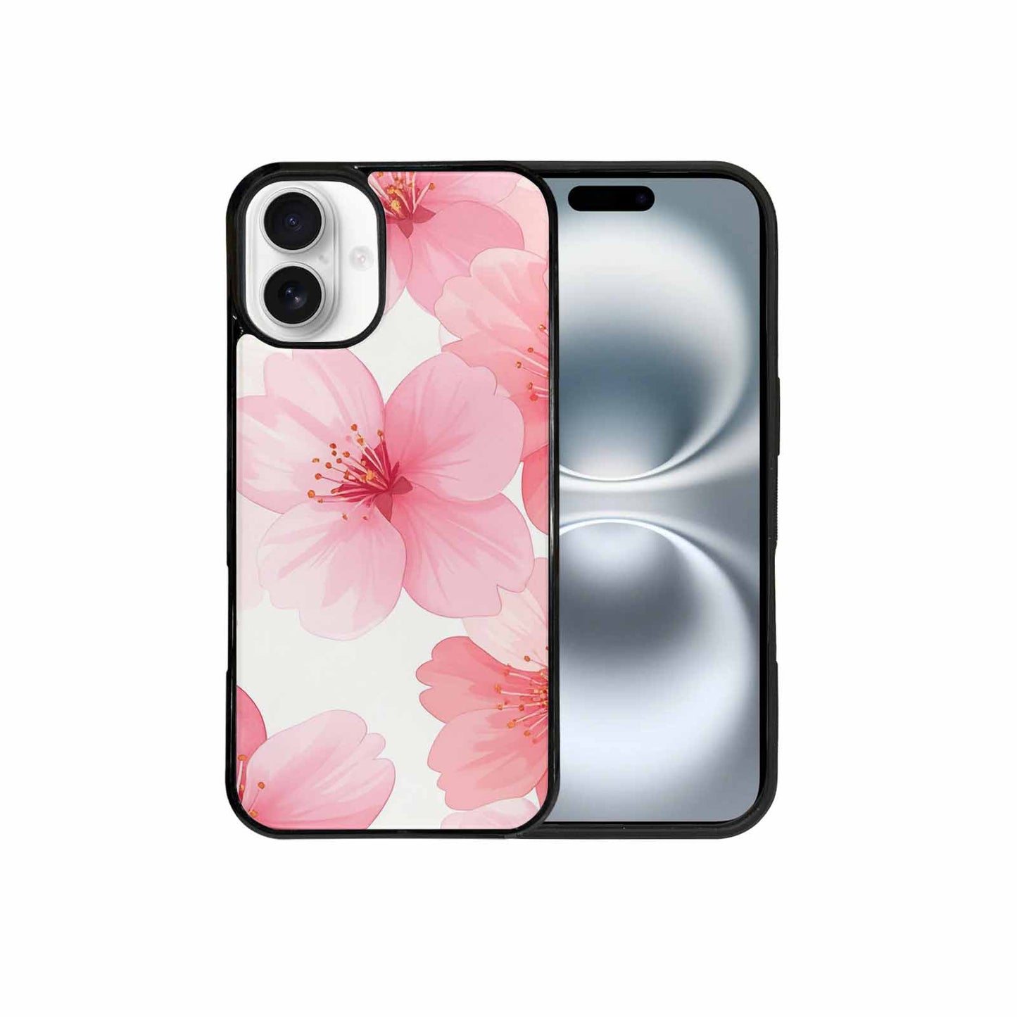 iPhone 16 Plus Case — Japanese Cherry Blossom, Custom Printed Phone Case