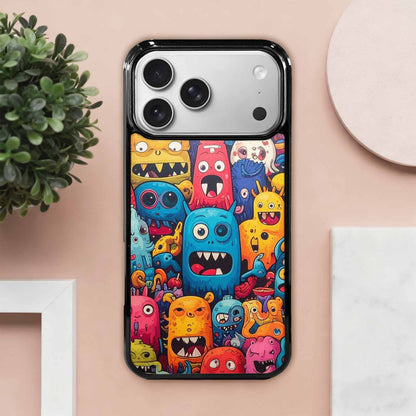 iPhone 17 Pro Max Case — Small Cartoon Monster Character Cartoon Cute, Unique Phone Case Design