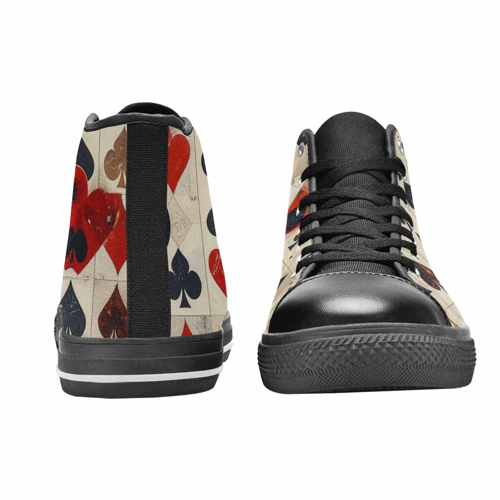 MEN'S Playing Card Suit High Top Canvas Aesthetic Shoes