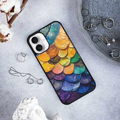 iPhone 16 Plus Case — Reptile Scale Full Color Vibrant Reptile, Custom Phone Case