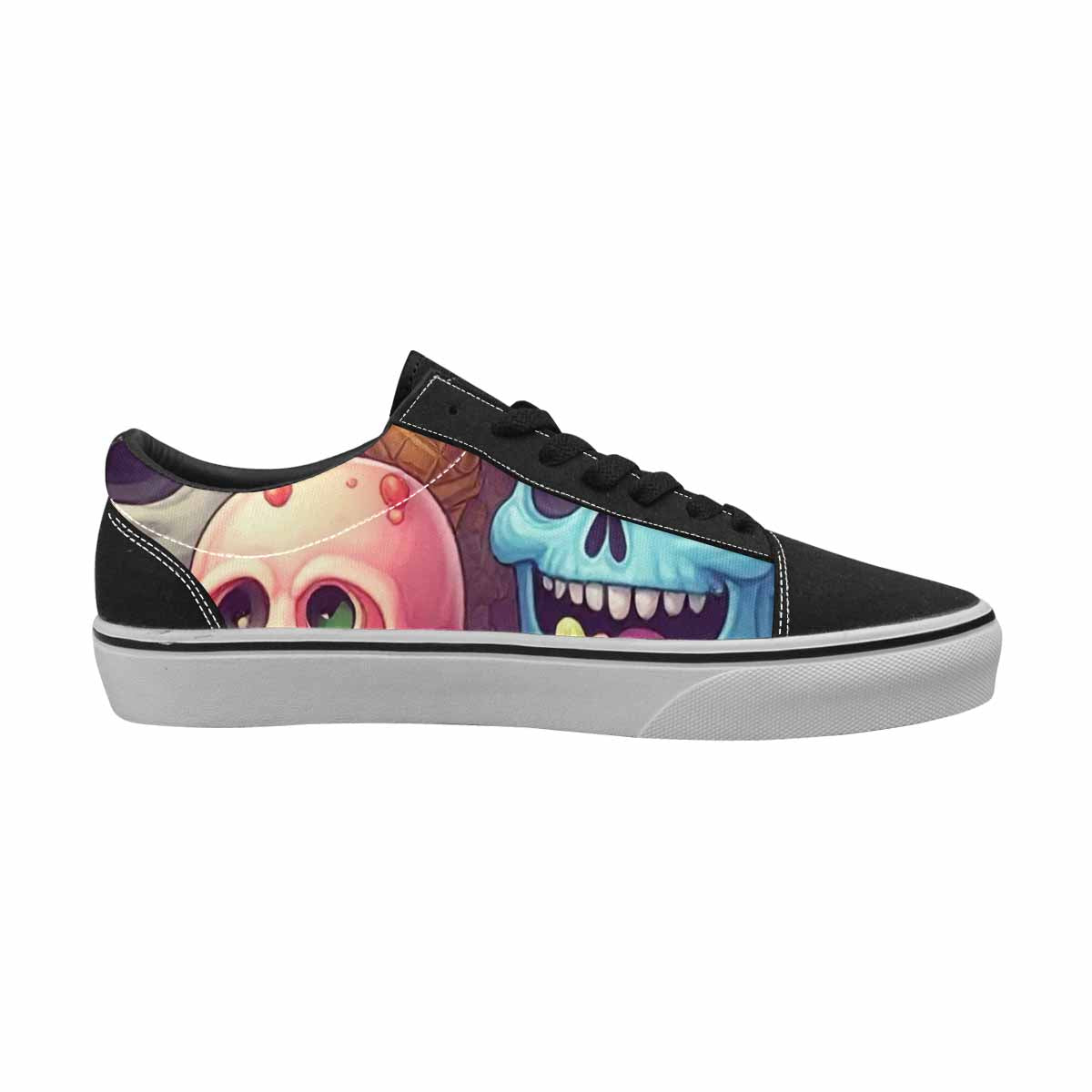 WOMEN'S Ice Cream Monsters  Lace-Up Canvas Neon Fantasy Shoes