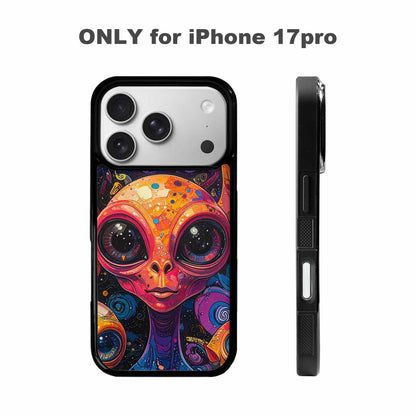 iPhone 17 Pro Case — Cartoon Alien Characters Alien Scifi, Custom Art Phone Cover