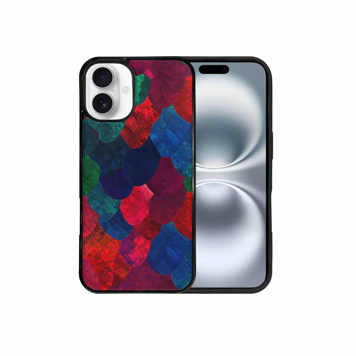 iPhone 16 Plus Case — Snake Print Dark Seamless Pattern Vibrant, Custom Art Phone Cover