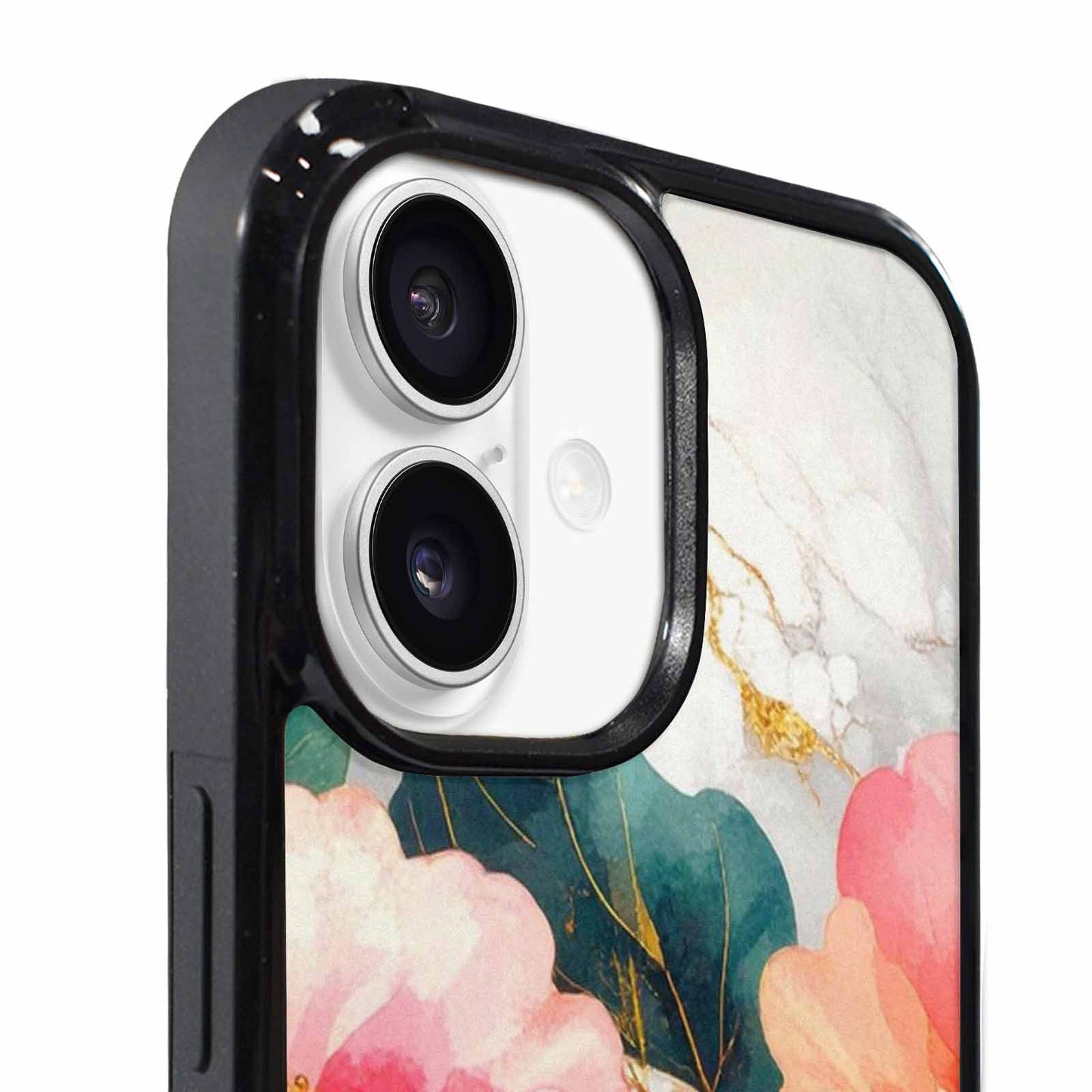 iPhone 17 Case — Marble Floral Art Seamless Floral, Custom Print Case Cover