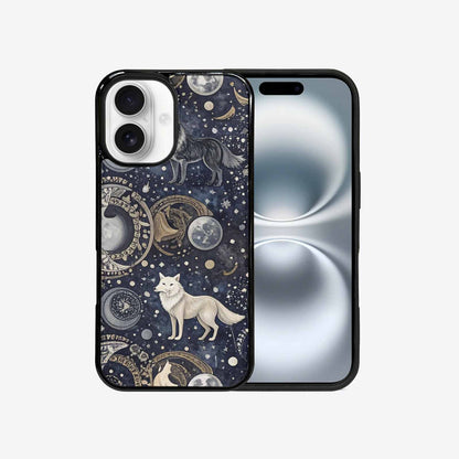 iPhone 16 Case — Wolves Everywhere Collage Overlap Small Wolf, Custom Made Phone Cover