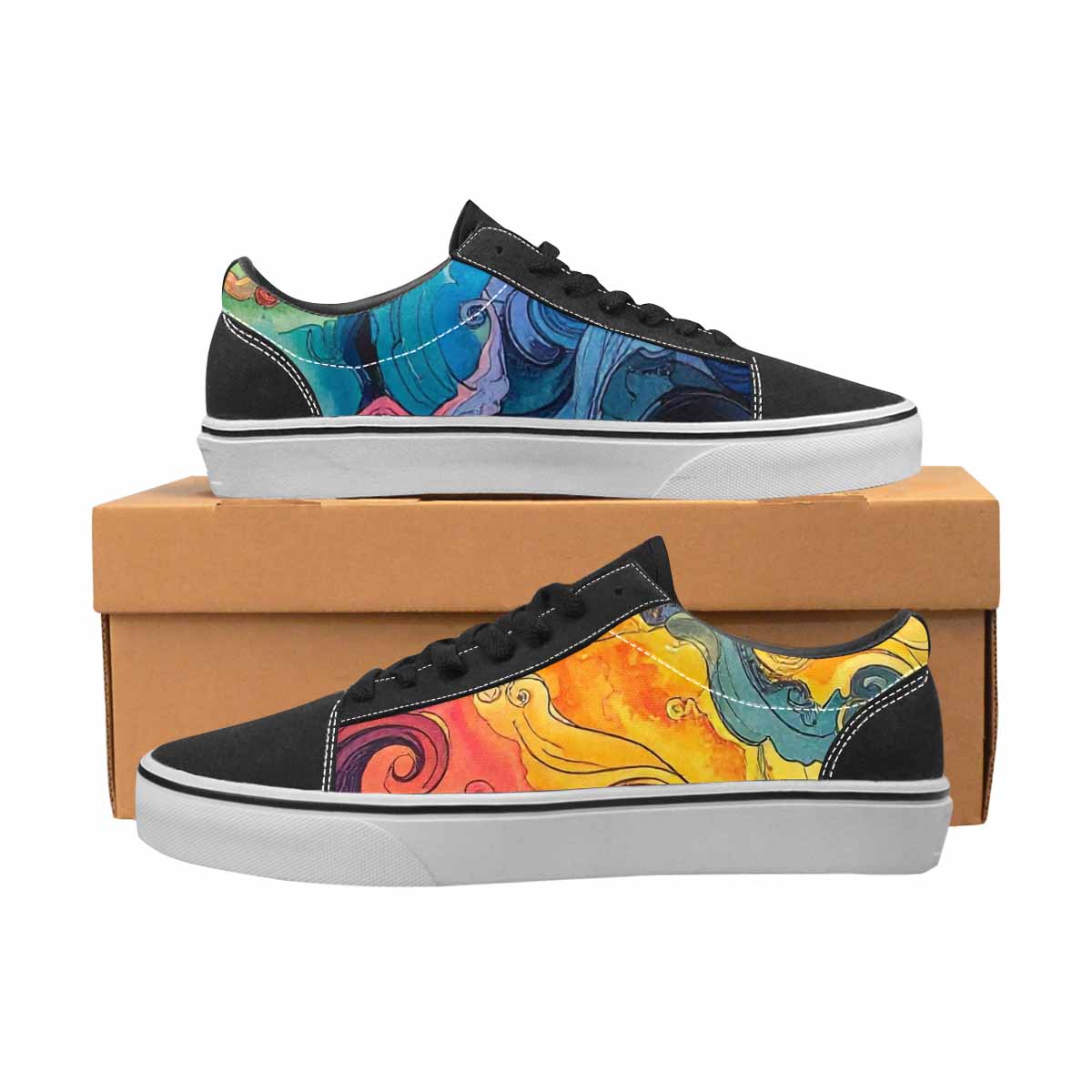WOMEN'S Tie Lace-Up Canvas Surreal Shoes