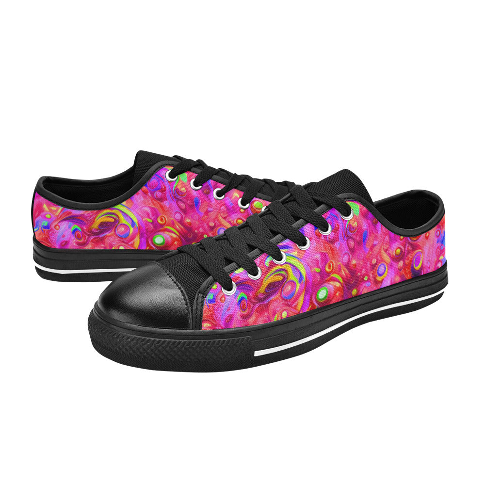 MEN'S Cc Acid Bath Art Canvas Grunge Sneakers