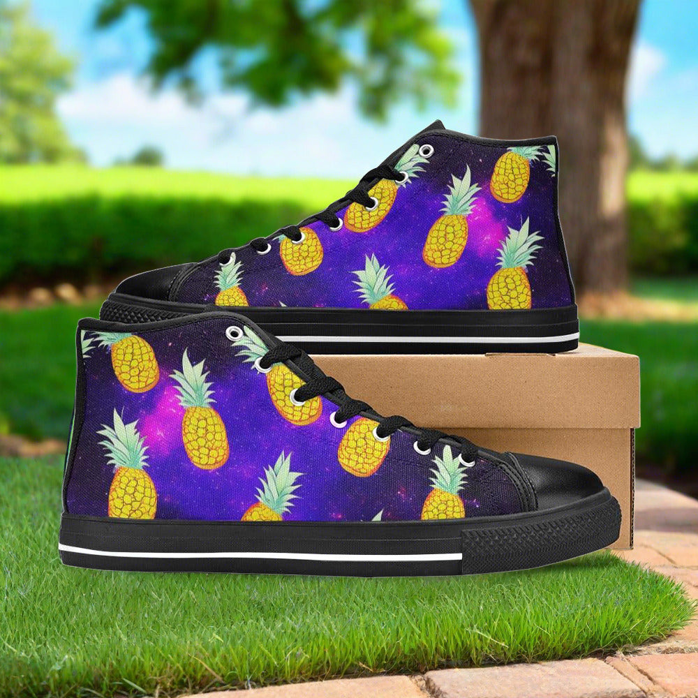 Cherry Blossom Crimson Black Vivid MEN Bold Art - Freaky Shoes | Custom Art Sneakers