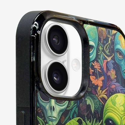 iPhone 16 Case — Aliens Pattern Hundreds Of Sma Ajm, Original Design Phone Case