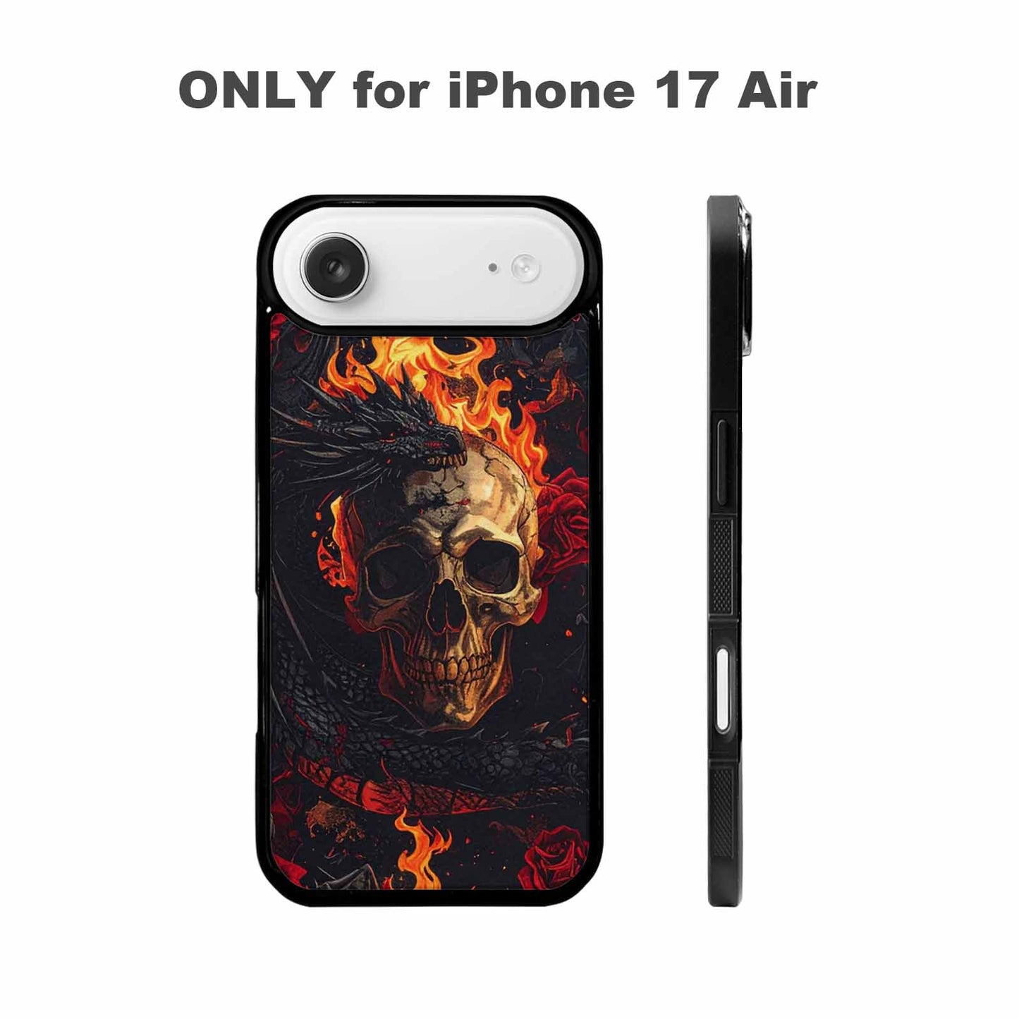 iPhone 17 Air Case — Skull Dark Art Gothic Print Gothic, Custom Designed Case Cover