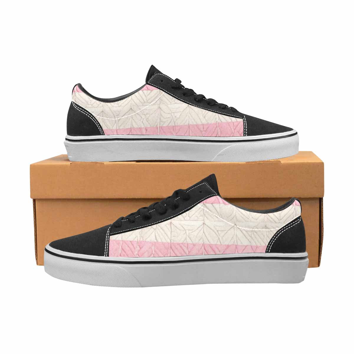 MEN'S Transgender Flag Color Canvas Lace-Up Aesthetic Shoes