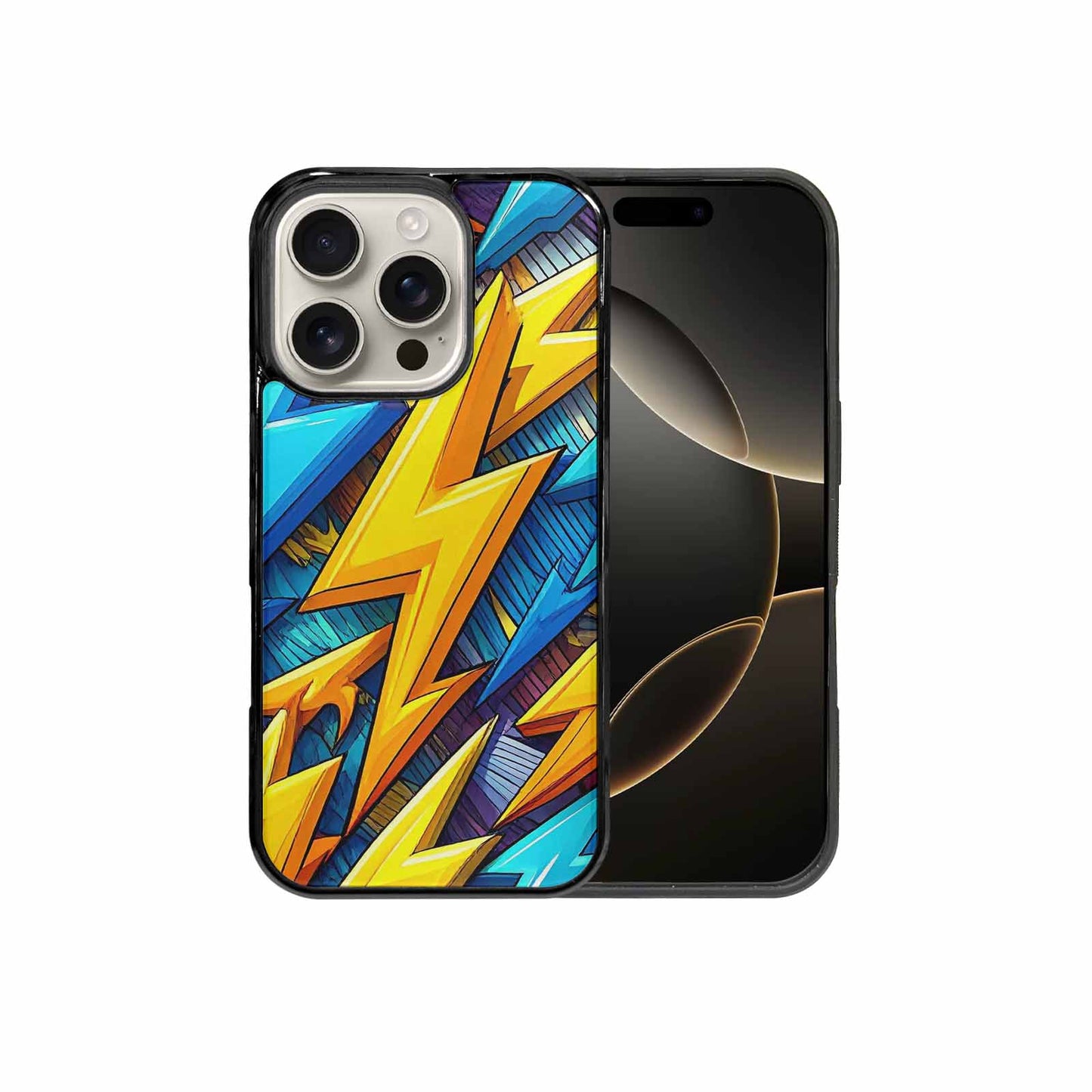 iPhone 16 Pro Case — Lightning Bolt Storm Pattern Hundreds Of, Customized Protective Case