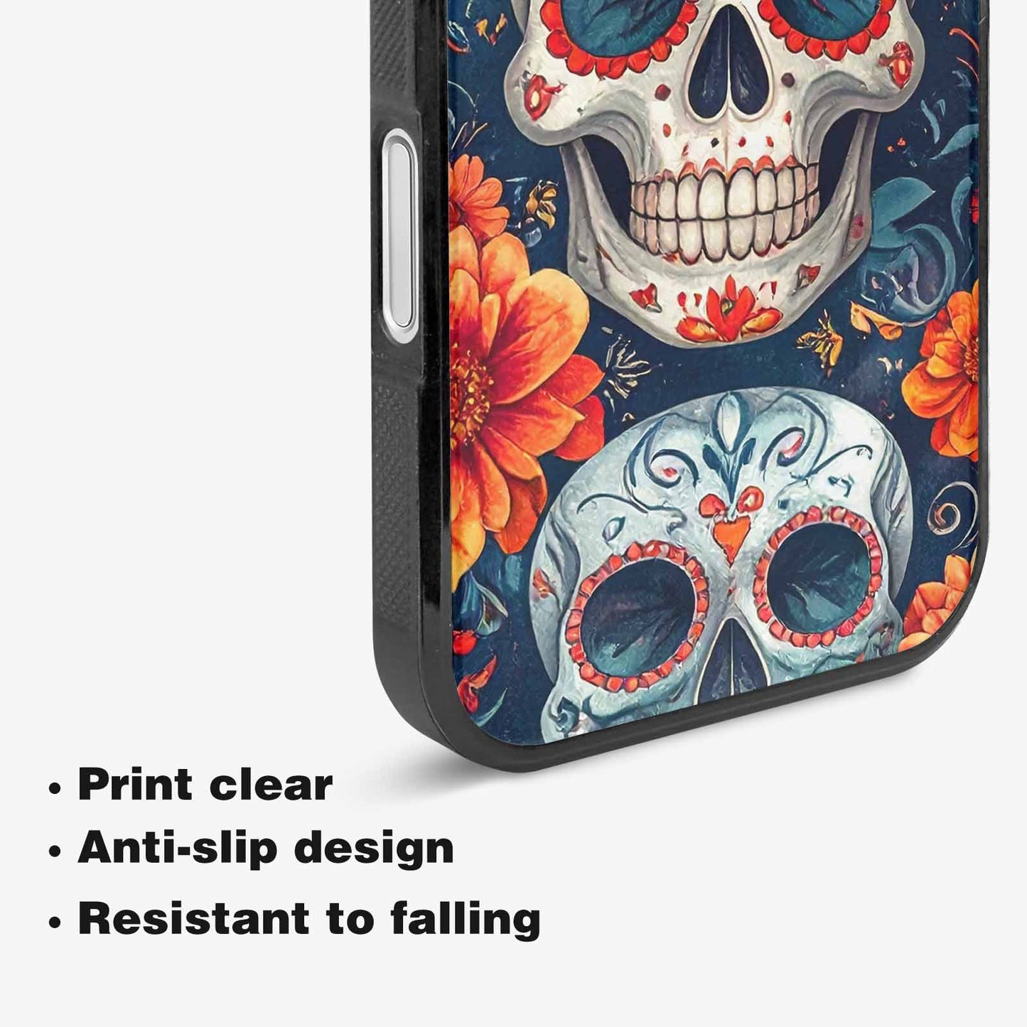 iPhone 16 Plus Case — Marble Skull Custom, Customized Protective Case