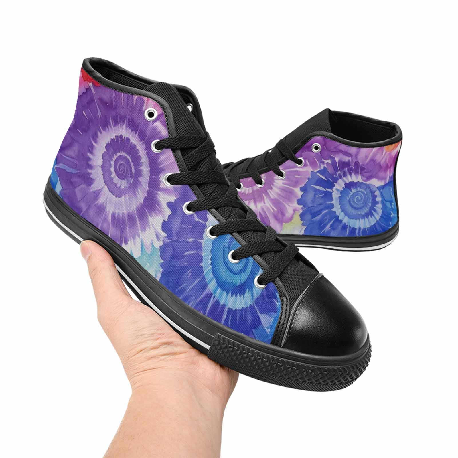 MEN'S Tie Dye Swirl High Top Canvas Dreamcore Shoes