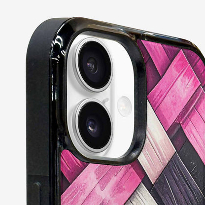 iPhone 16 Plus Case — Genderfluid Flag Color Theme Small Rainbow, Custom Art Phone Cover