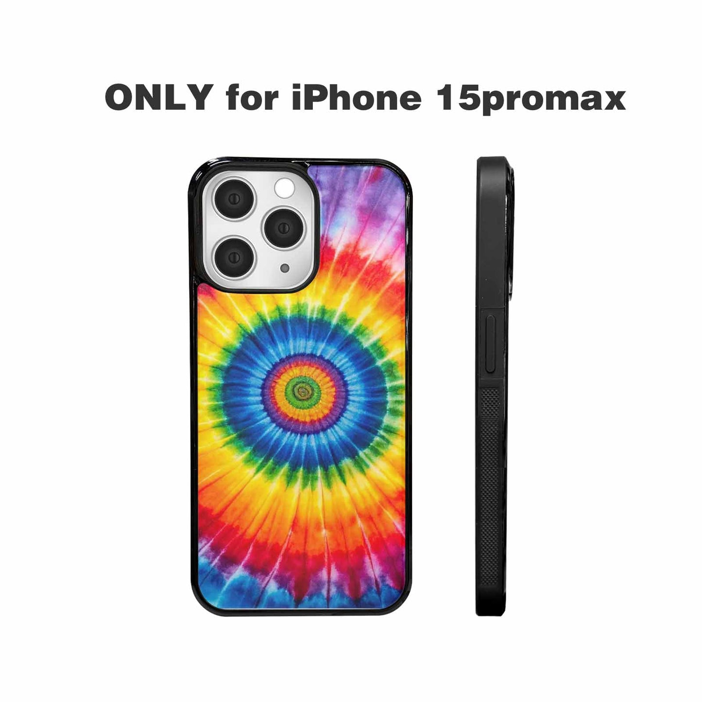 iPhone 15 Pro Max Case — A1 Fly Rainbow Spiral Tie Dye, Custom Made Phone Cover