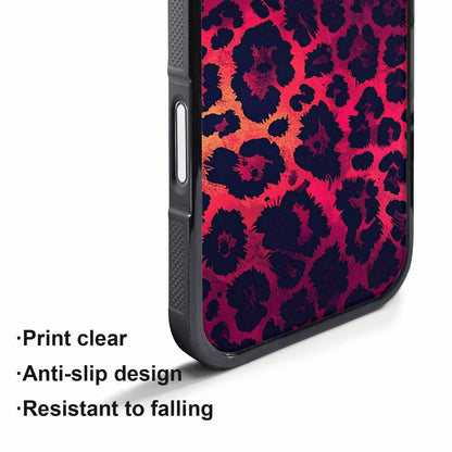 iPhone 17 Pro Case — Leopard Print Dark Seamless Pattern Animal, Unique Phone Case Design
