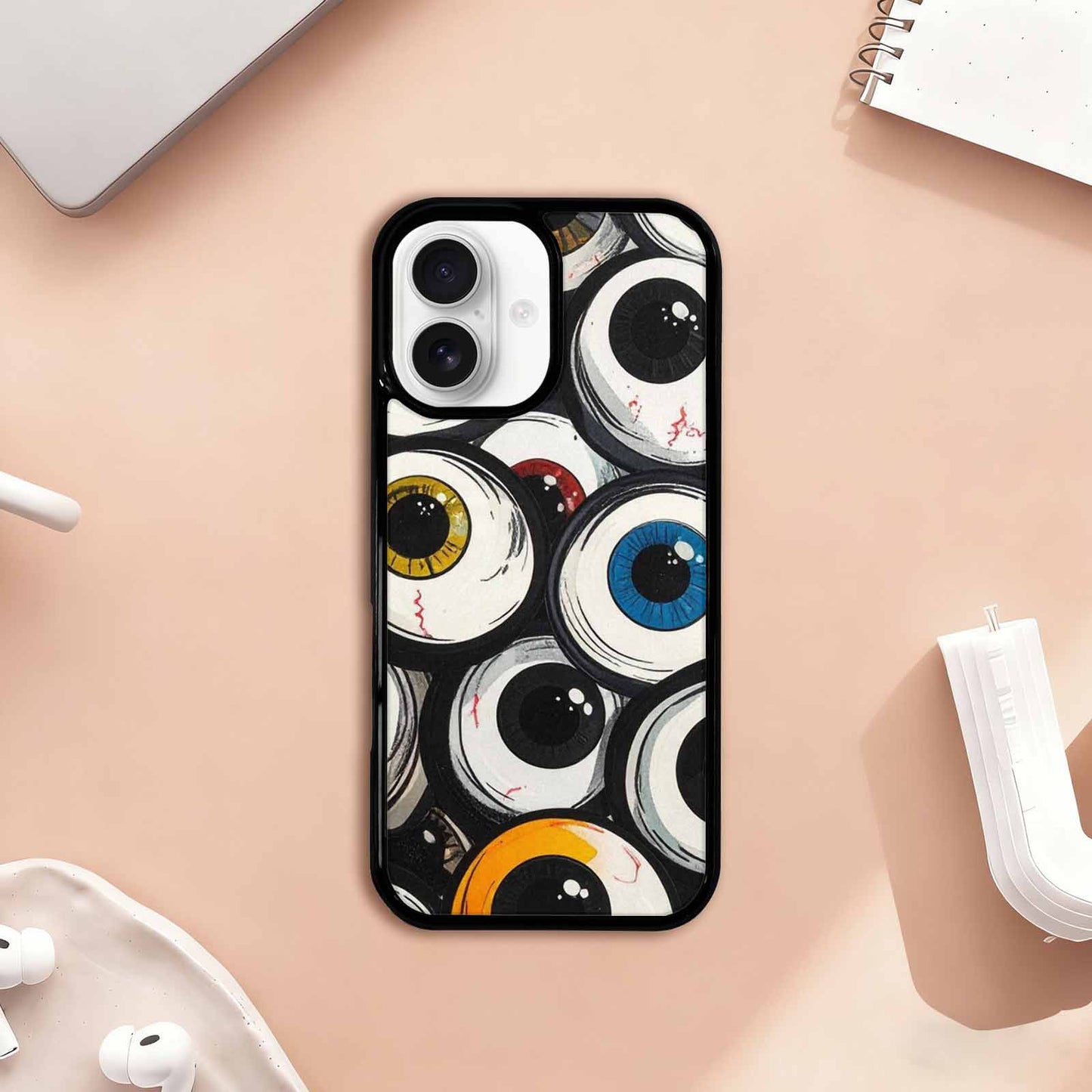 iPhone 17 Case — Seamless Repeating Pattern Of Cartoon Cute, Custom Art Phone Cover