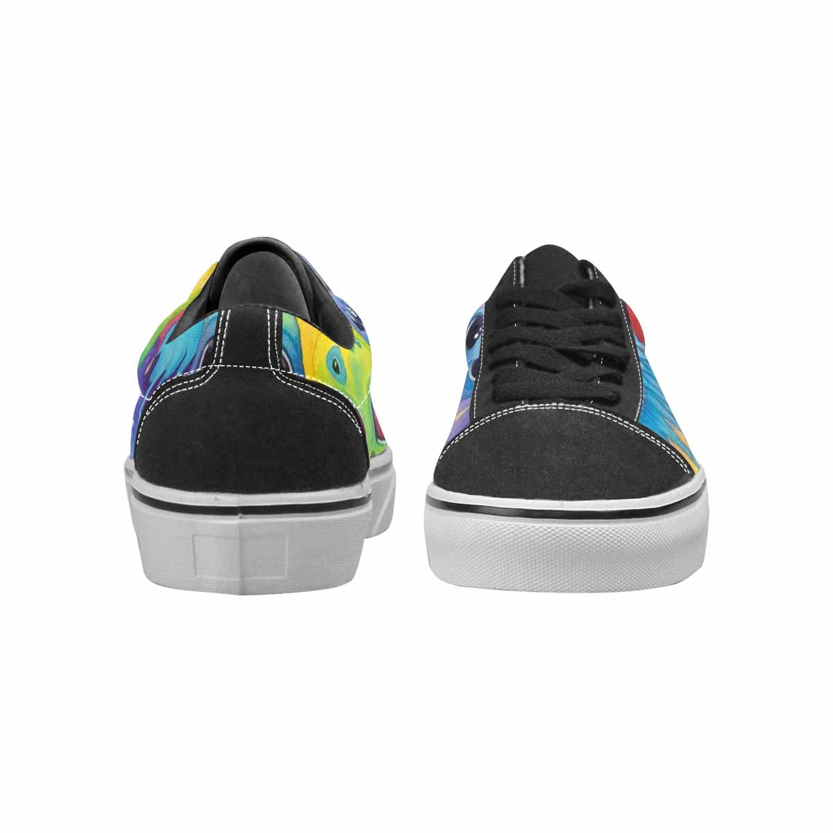 WOMEN'S Aliens  Tie Dye Lace-Up Canvas Dreamcore Custom Shoes