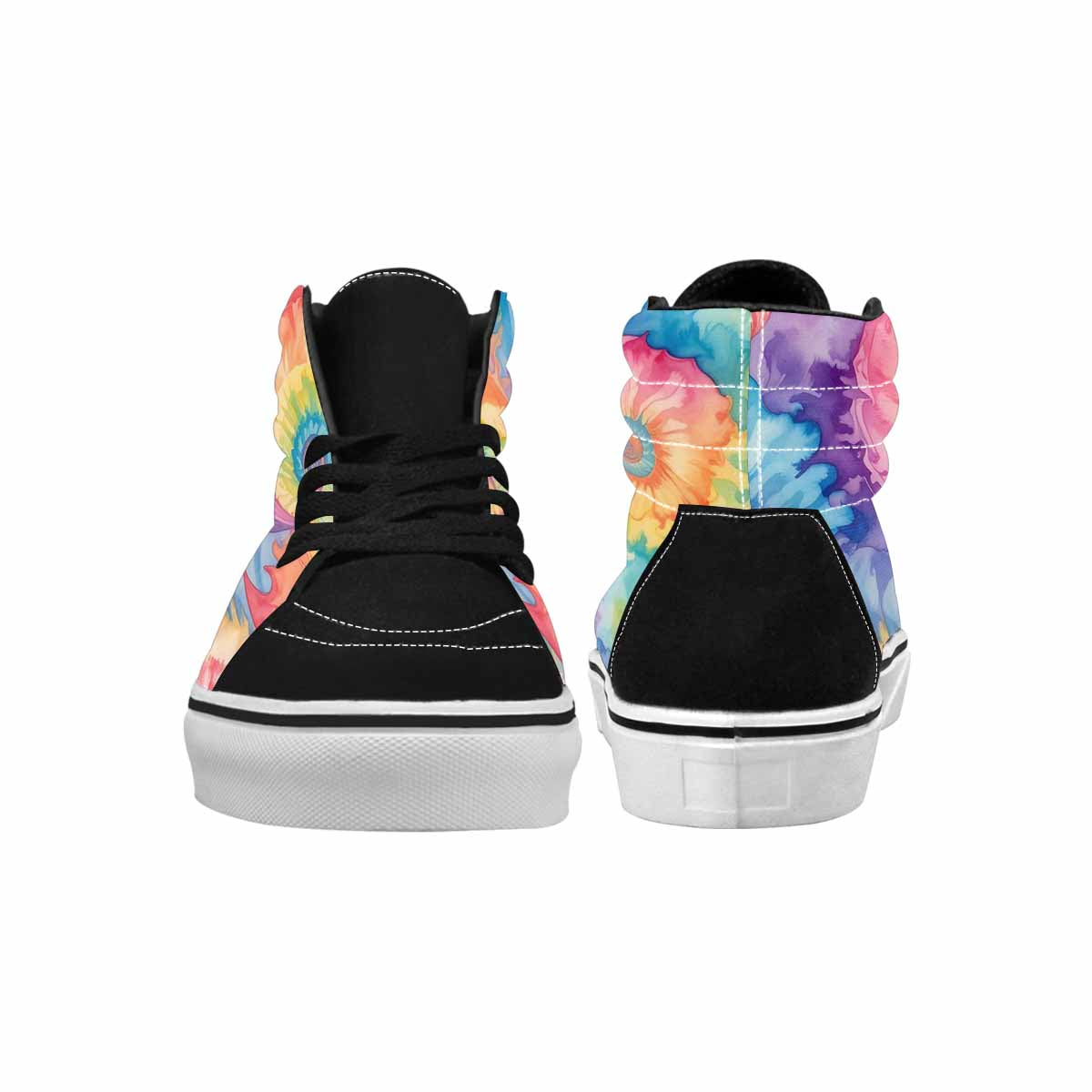 MEN'S Tie High Top Canvas Dark Academia Custom Sneakers