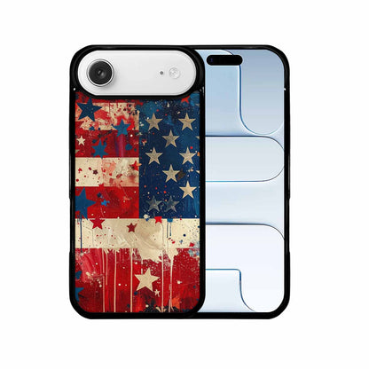 iPhone 17 Air Case — Patriotic Stars And Stripes American Galaxy, Custom Art Phone Cover