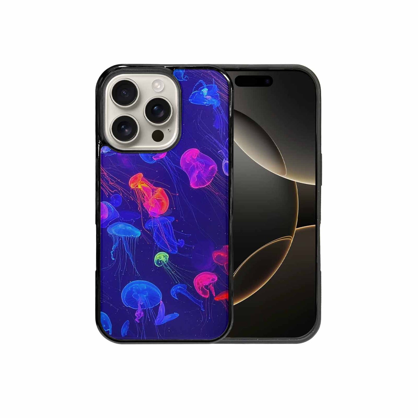 iPhone 16 Pro Case — Jellyfish Glow Jellyfish Glow Pattern Hundreds, Personalized Phone Case
