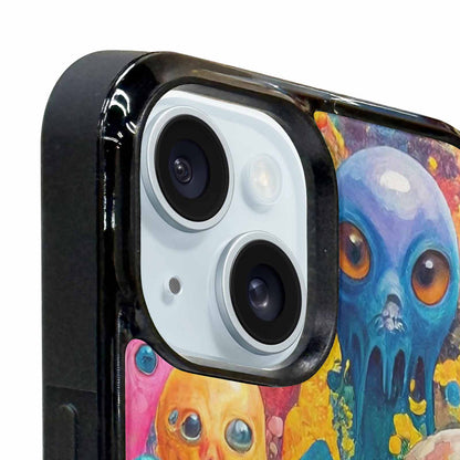 iPhone 15 Plus Case — Aliens Camomelting Aliens Patt E6l, Custom Phone Case