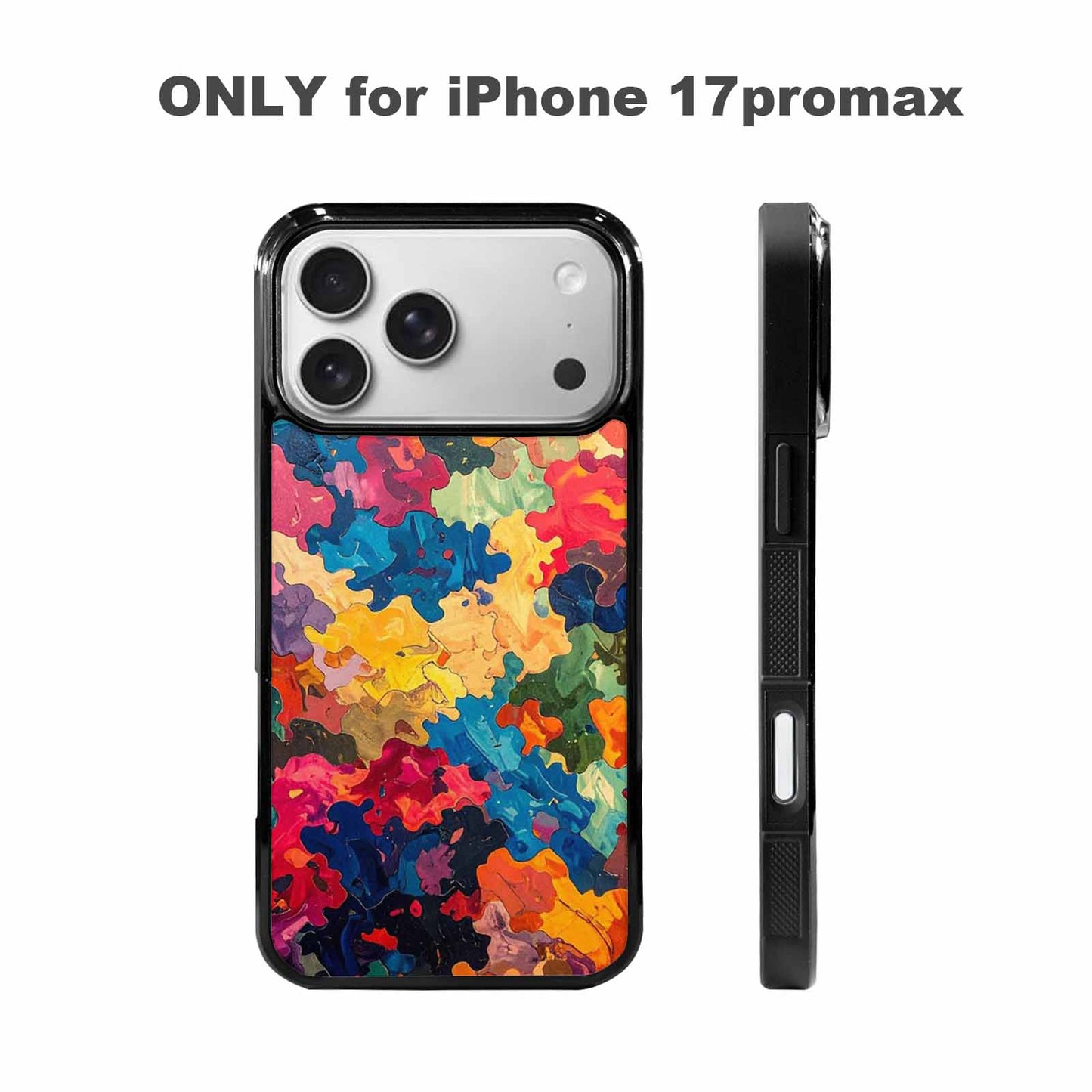 iPhone 17 Pro Max Case — Camo Patches Full Color Camo, Custom Phone Case