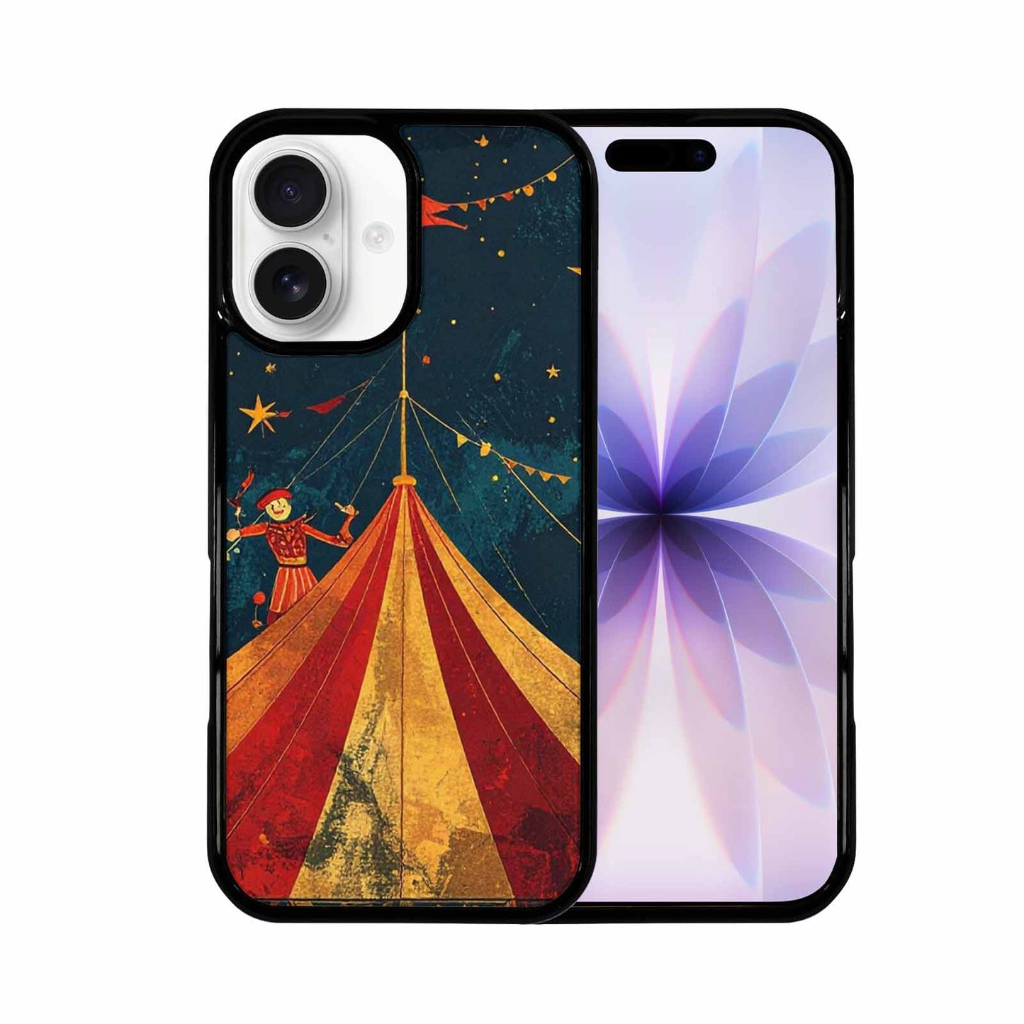 iPhone 17 Case — Vintage Circus Art Pattern Retro Vintage, Custom Printed Phone Case