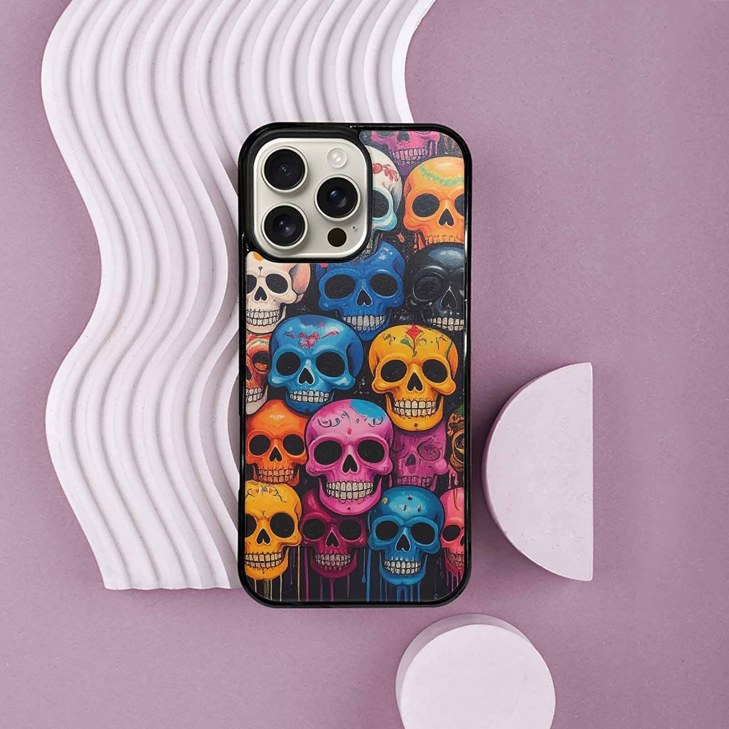 iPhone 16 Pro Max Case — Skulls General Skulls Pattern, Custom Print Case Cover
