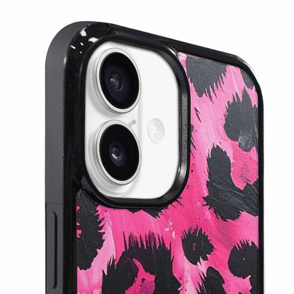 iPhone 17 Case — Black &amp; Pink Ink Animal Print, Custom Print Case Cover