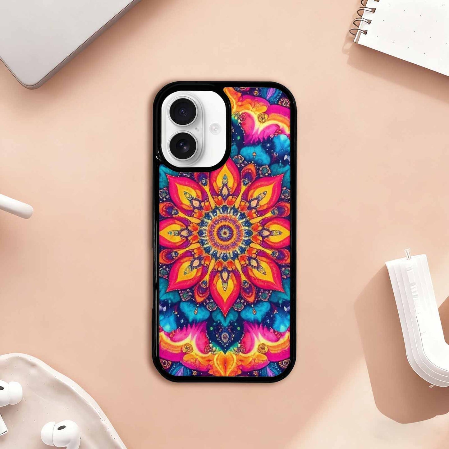 iPhone 17 Case — Tie Dye Mandala Art Tie Dye, Custom Printed Phone Case