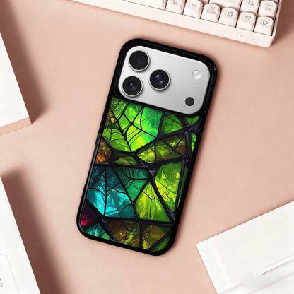 iPhone 17 Pro Case — Neon Camo Spider Web Camo, Personalized Phone Case