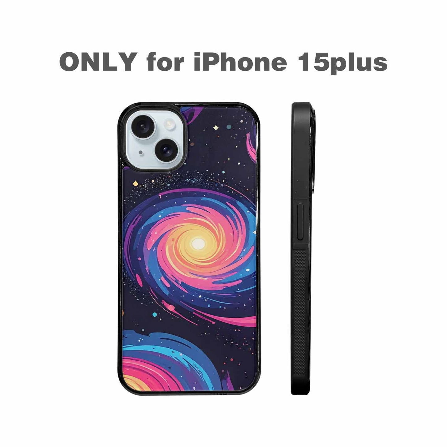 iPhone 15 Plus Case — Love Wins Galaxy Seamless Pattern Vibrant, Custom Designed Case Cover