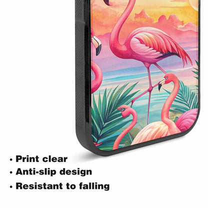 iPhone 15 Plus Case — Flamingo Tropical Flamingo Tropical Pattern Hundreds, Custom Phone Case