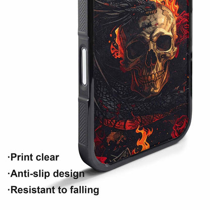 iPhone 17 Air Case — Skull Dark Art Gothic Print Gothic, Custom Designed Case Cover